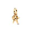 Charm Pandora  estrella de mar plata 14k gold plated zircon - 763892C01 Charm Pandora  estrella de mar plata 14k gold plated zircon - 763892C01