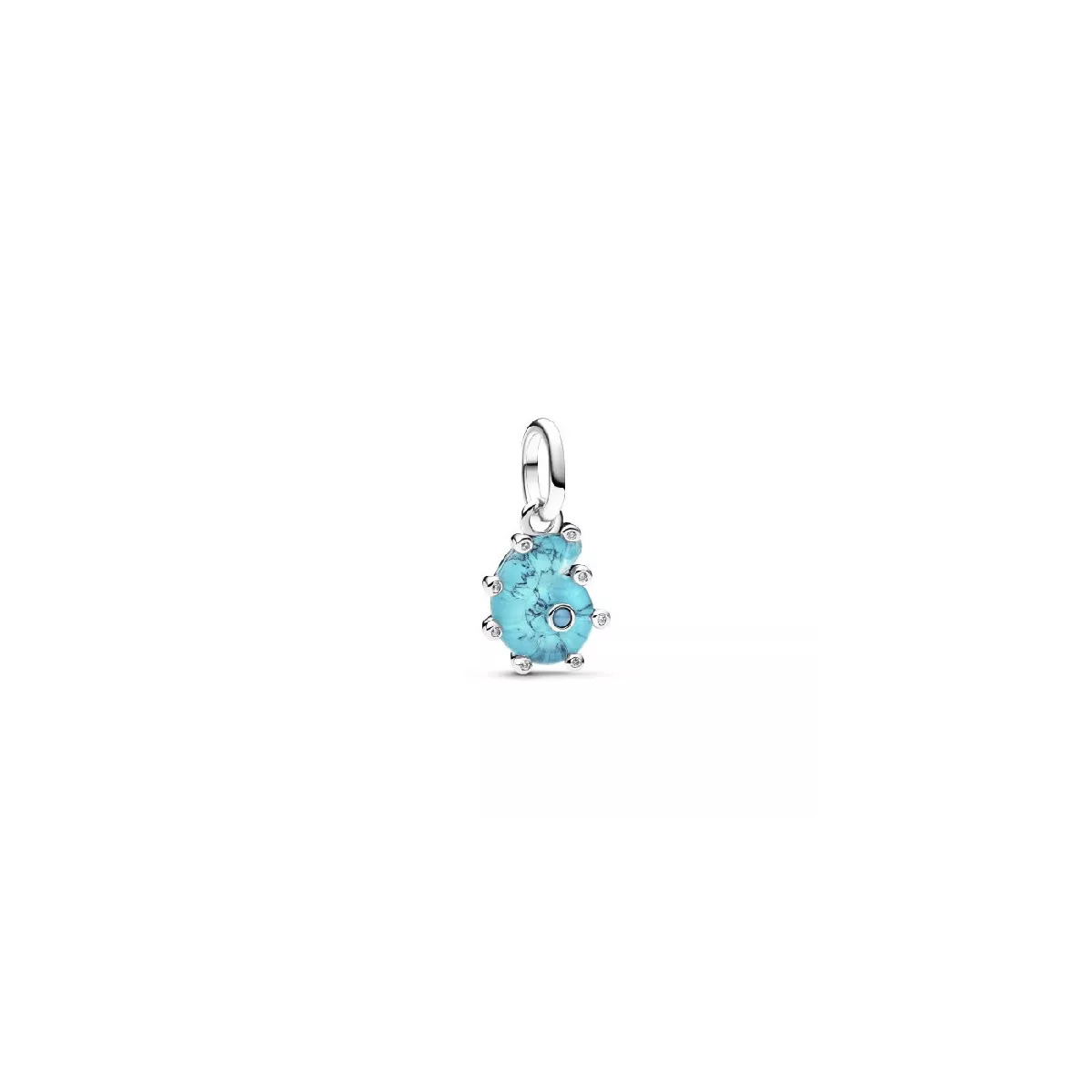 Charm Pandora plata cargol murano blau - 793900C01