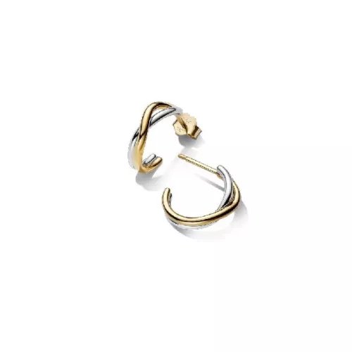 Arracades Pandora plata 14k gold plated trenat - 263880C00