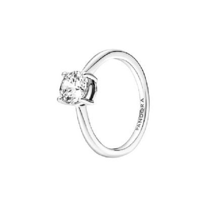 Anillo Pandora plata circon 4 grapas - 190052C01