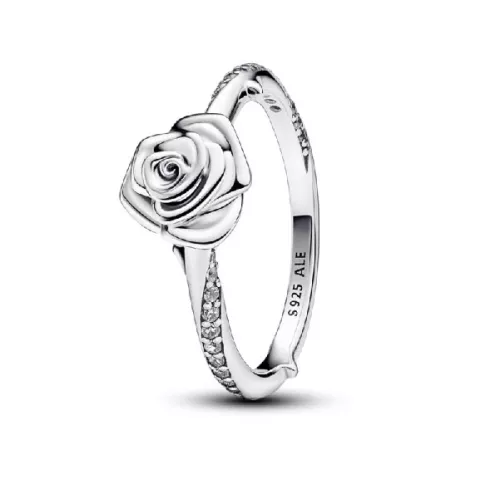 Anillo Pandora rosa plata circon - 193215C01