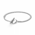 Pulsera Pandora plata cierre corazon T - 599285C00