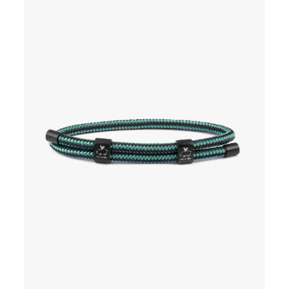Pulsera Pig&Hen Little Lewis DBL nylon verde y negro - P33-252903