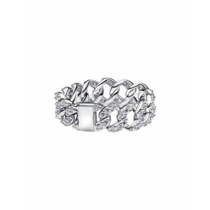 Anillo Pandora plata mallas circon - 193557C01
