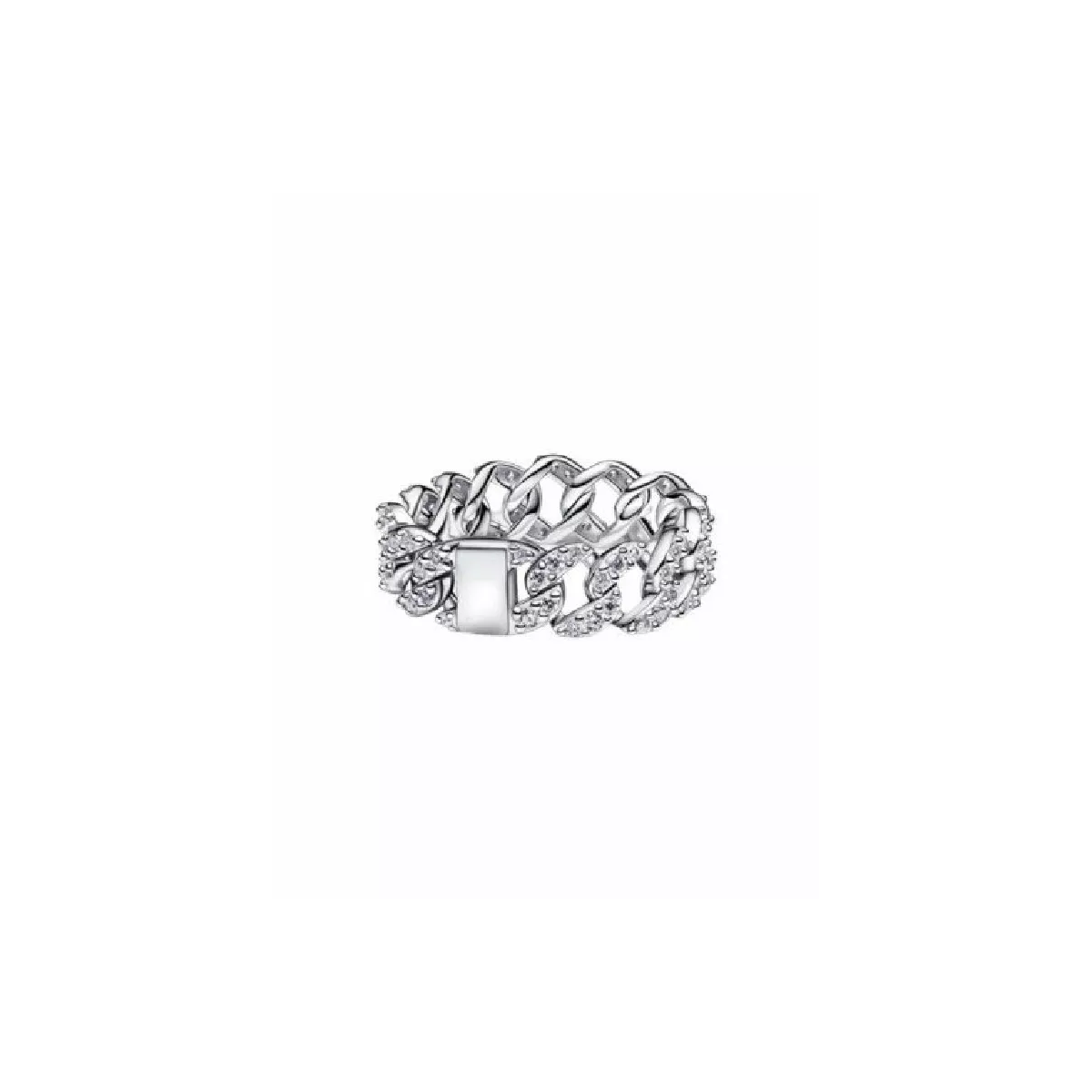 Anillo Pandora plata mallas circon - 193557C01