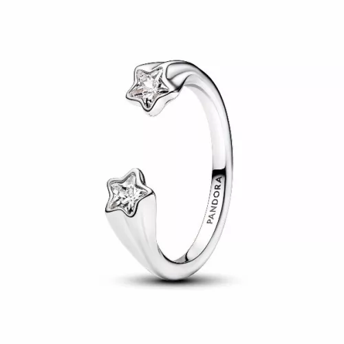 Anillo Pandora plata estrella zircon - 193582C01