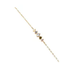 Polsera Pdpaola Estela plata xapada zircon multicolor - PU01-A42-U