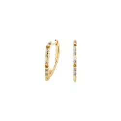 Arracades Pdpaola Gloss plata xapada zircon multicolor - AR01-G26-U
