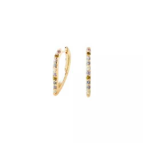 Arracades Pdpaola Gloss plata xapada zircon multicolor - AR01-G26-U