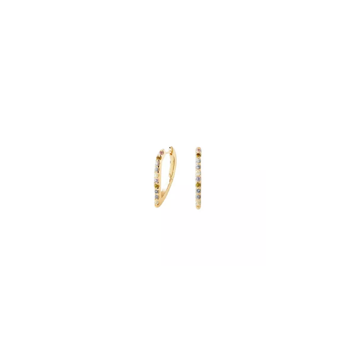 Arracades Pdpaola Gloss plata xapada zircon multicolor - AR01-G26-U