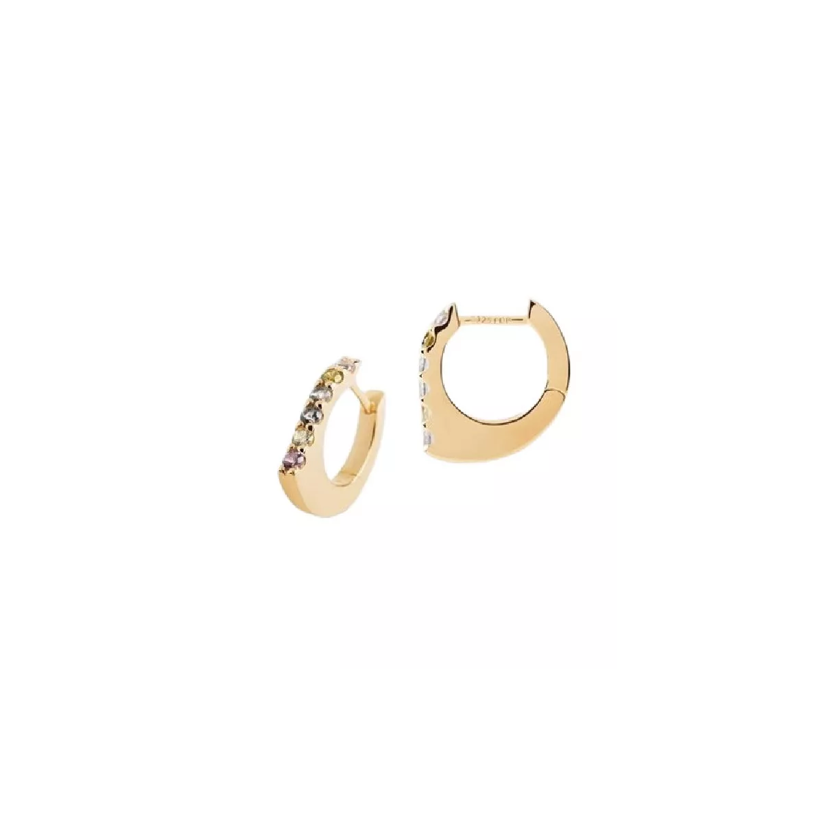 Arracades Pdpaola Oda plata xapada zircon multicolor - AR01-G18-U