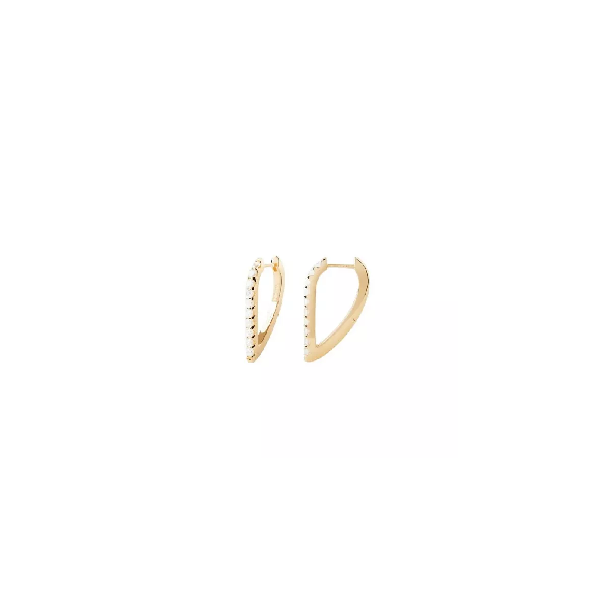 Pendientes Pdpaola Gloss plata chapada circon - AR01-G27-U
