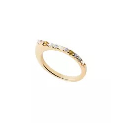 Anell Pdpaola Oda plata xapada zircon multicolor - AN01-E89