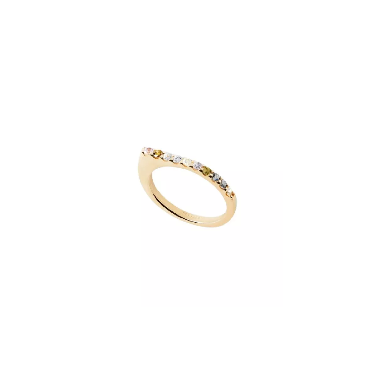 Anell Pdpaola Oda plata xapada zircon multicolor - AN01-E89