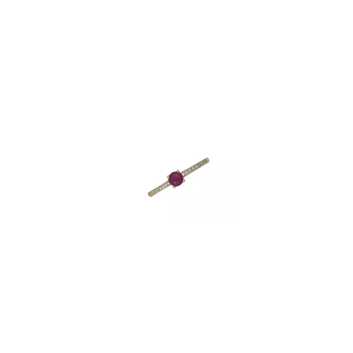 Anell or rosa 18 brillants 0.08k rubi - DT700214RUB