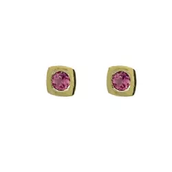 Pendientes Miquel Sarda plata oro y turmalina rosa - 25124