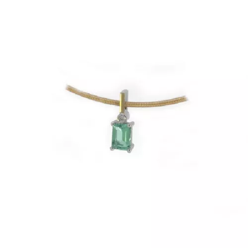 Penjoll Miquel Sarda plata or 18k bri.maragda laboratori - 25371