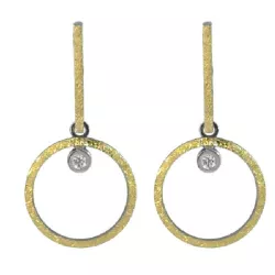 Arracades Miquel Sarda plata or 18k brillant - 25315