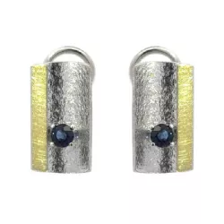 Arracades Miquel Sarda plata or18k safir blau - 25404