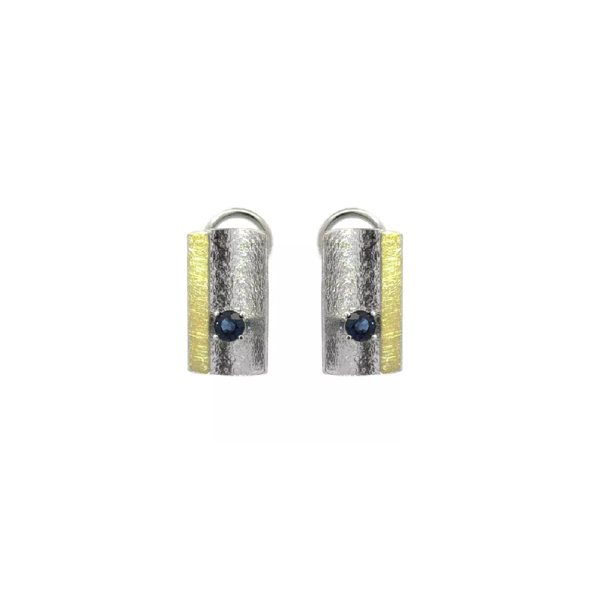 Arracades Miquel Sarda plata or18k safir blau - 25404