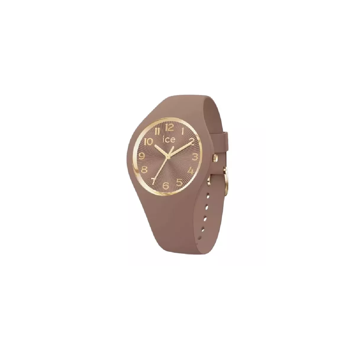 Rellotge Ice 37mm diametre caixa dorat i cauxo moca - 025252