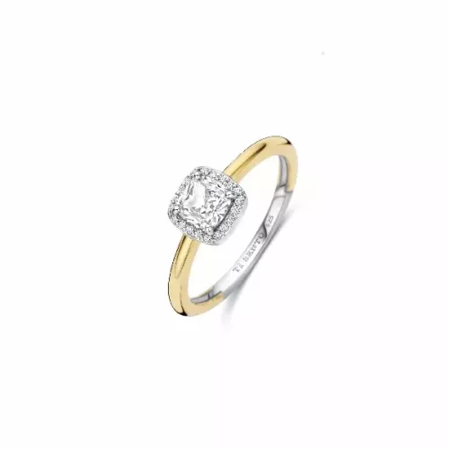 Anillo Ti Sento plata ip chapado circon  - 12388ZY