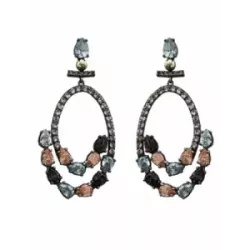 Arracades Bohemme plata or zircon llargues - 7SAM2520EMX