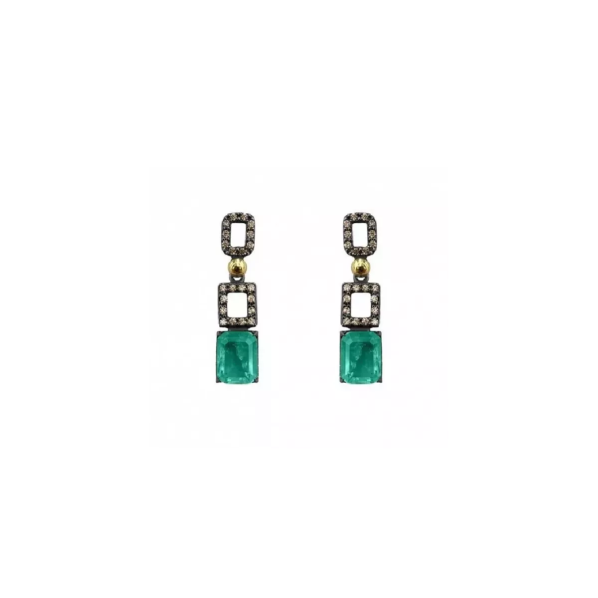 Arracades Bohemme plata or quars maragda zircon - 7WIN013E