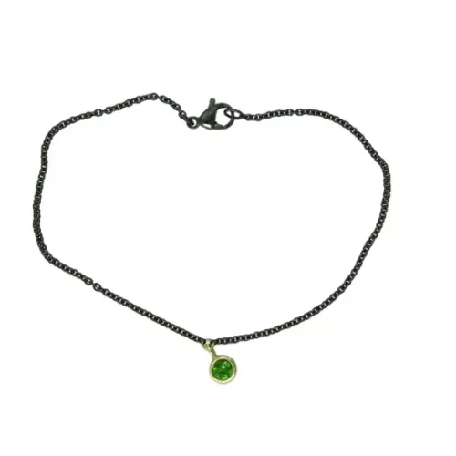 Polsera acer or groc i diopsido verd - V-3195/PU