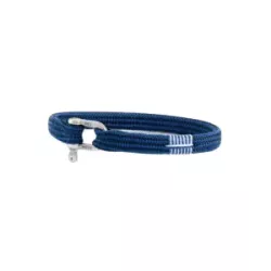 Polsera Pig&Hen Vicious Vik nylon blau i negre - P19-166903