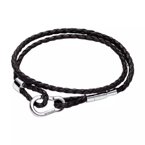 Pulsera Pandora acero piel doble - 593338C01-D2