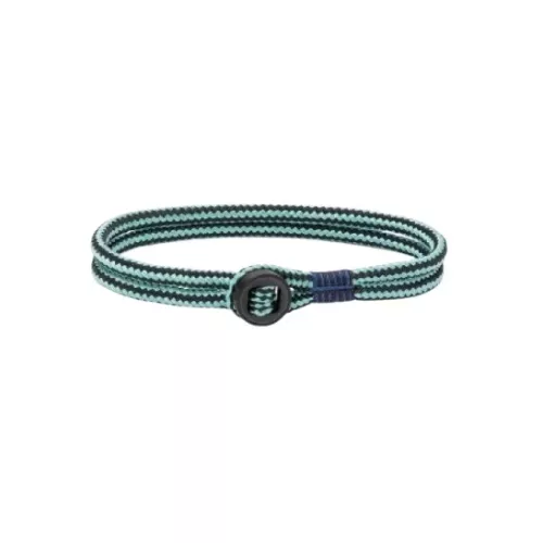 Polsera Pig&Hen Don Dino nylon negre i turquesa - P29-265632