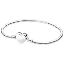 Polsera Pandora plata tanca cor llis - 599206C00