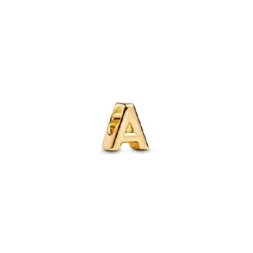 Charm Pandora lletra A 14k gold-plated - 763947C00