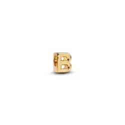 Charm Pandora lletra B 14k gold-plated - 763948C00