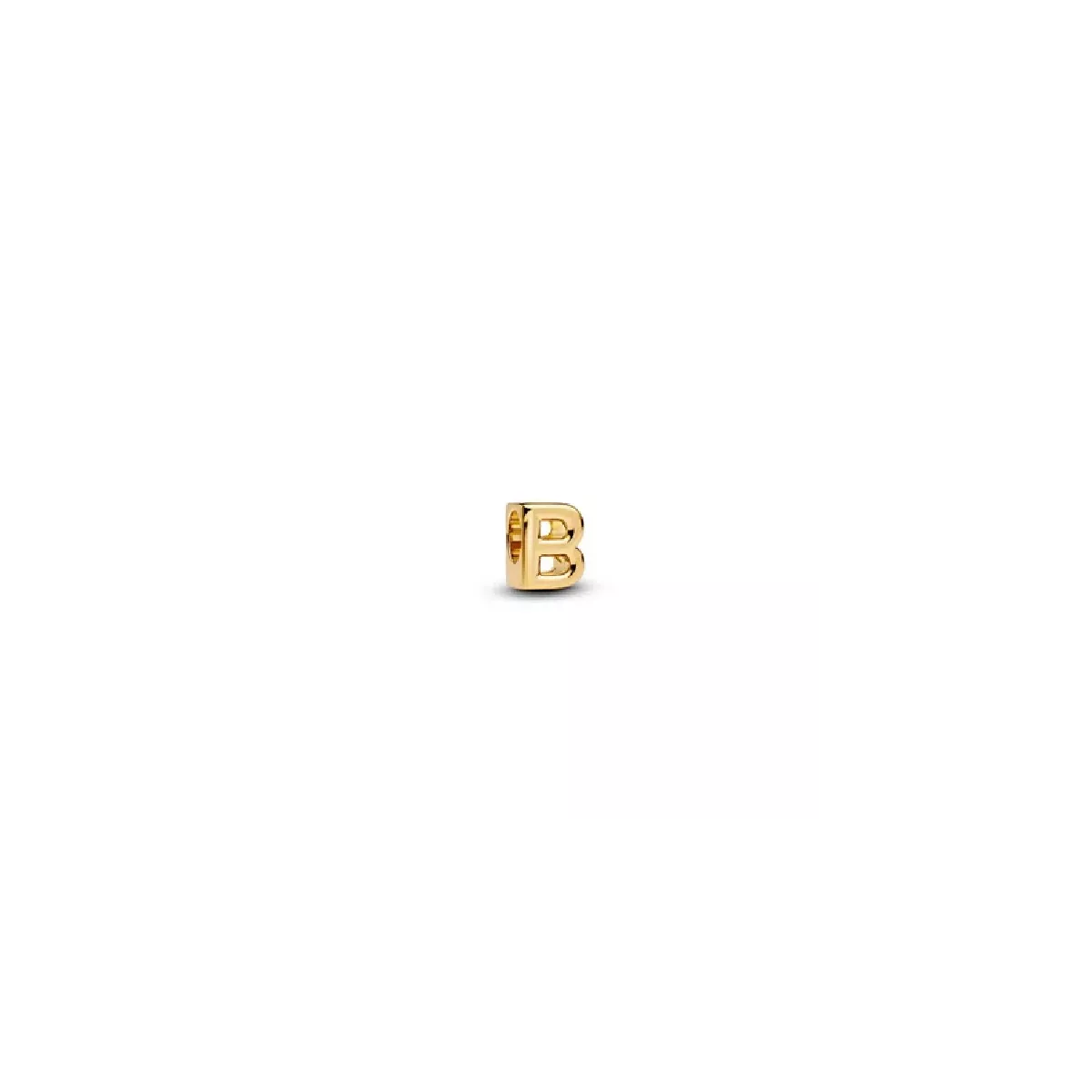 Charm Pandora lletra B 14k gold-plated - 763948C00