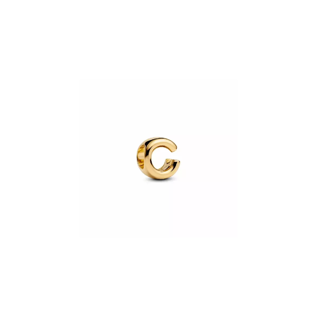 Charm Pandora lletra C 14k gold plated - 763949C00