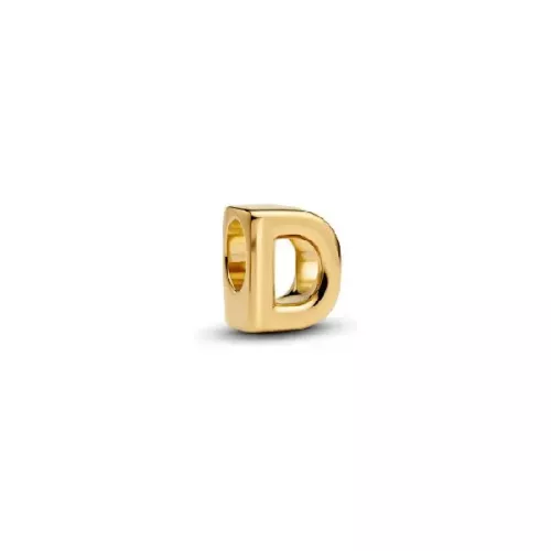 Charm Pandora lletra D14k gold plated - 763950C00