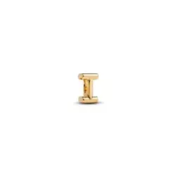 Charm Pandora lletra I 14k gold plated - 763955C00