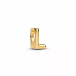 Charm Pandora lletra L 14k gold plated - 763958C00