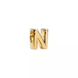 Charm Pandora lletra N 14k gold plated - 763960C00