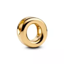 Charm Pandora lletra O 14k gold plated - 763961C00