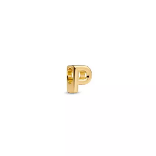 Charm Pandora lletra P 14k gold plated - 763962C00