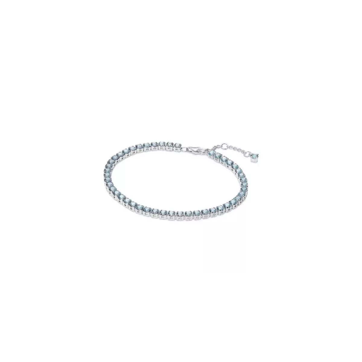 Polsera Pandora plata rivier zircon blau - 591469C03