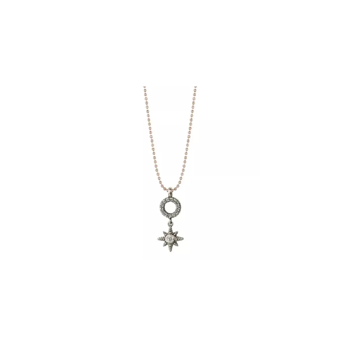 Colgante Sunfield plata circon cadena - CL064650