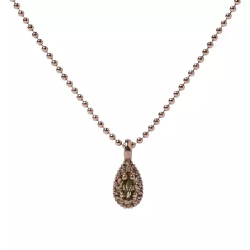 Penjoll Sunfield plata rose zircon cadena - CL064842/2/20