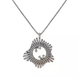 Colgante Sunfield plata circon cadena plata - CL065033