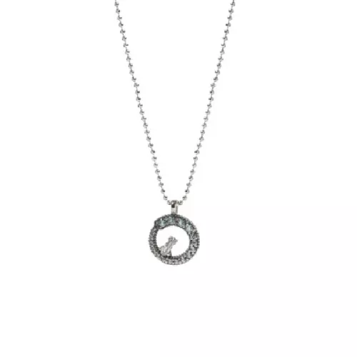 Penjoll Sunfield plata zircon cadena plata - CL065391/42