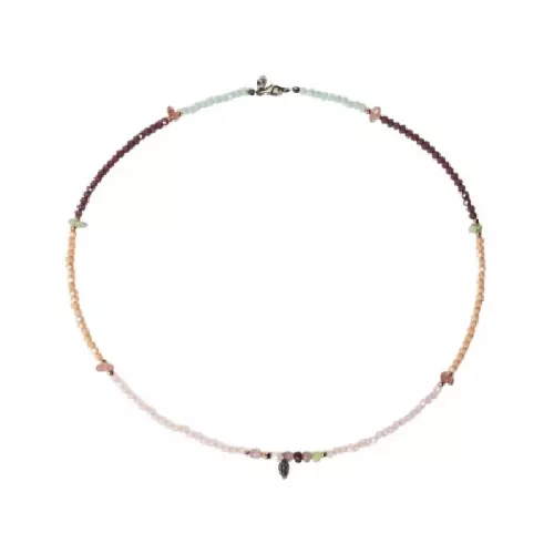 Collar Sunfield plata  quars i zircon - CL065222