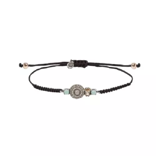 Polsera Sunfield plata calcedonia zircon nylon - PU065411/53